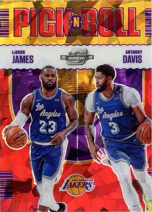 Anthony Davis/LeBron James trading card