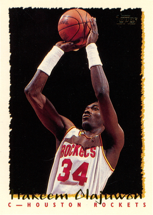 Hakeem Olajuwon trading card