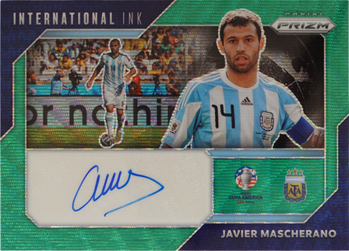 Javier Mascherano trading card