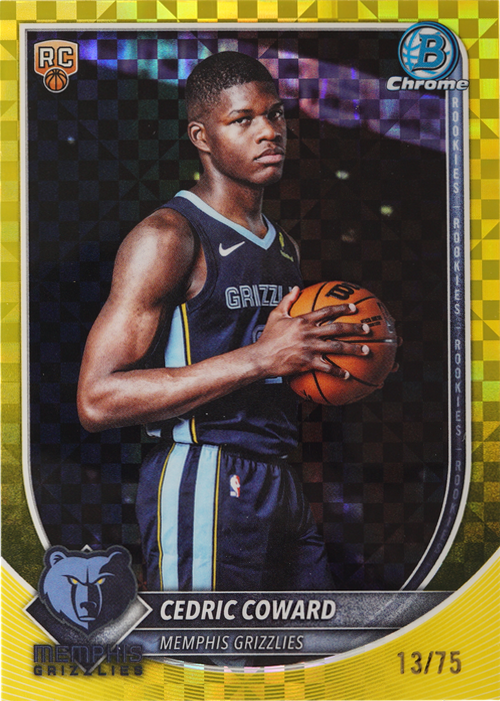 Cedric Coward trading card