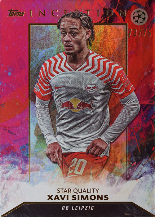 Xavi Simons trading card