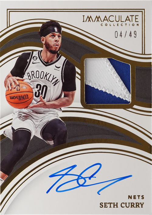 Seth Curry trading card