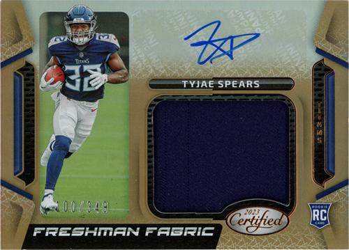 Tyjae Spears trading card