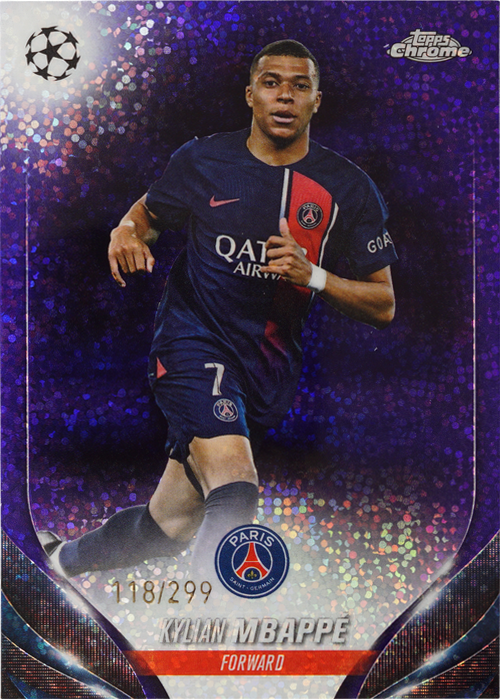 Kylian Mbappé trading card