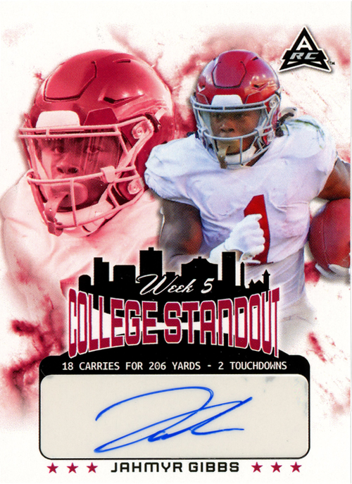 Jahmyr Gibbs trading card
