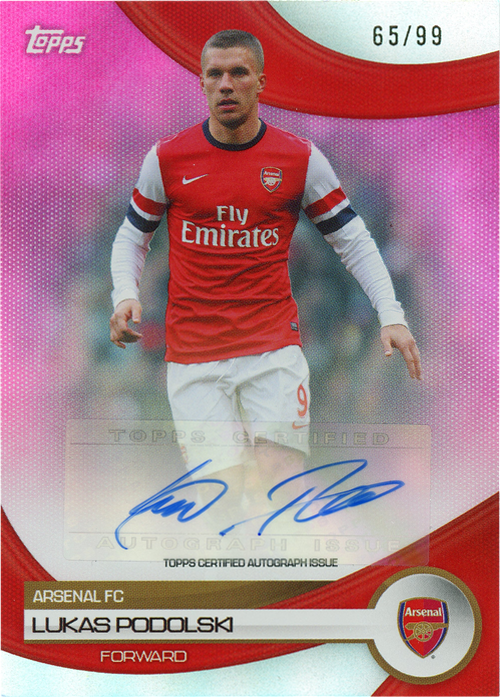 Lukas Podolski trading card