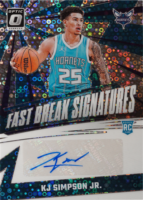 KJ Simpson Jr. trading card