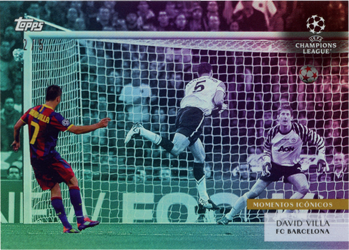 David Villa trading card