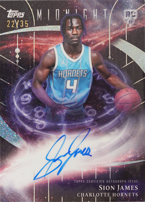 Sion James trading card