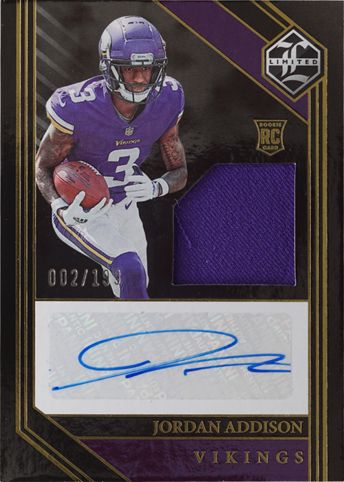 Jordan Addison trading card