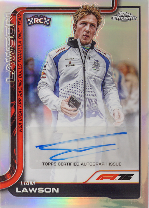 Liam Lawson trading card