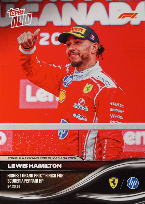 Lewis Hamilton trading card