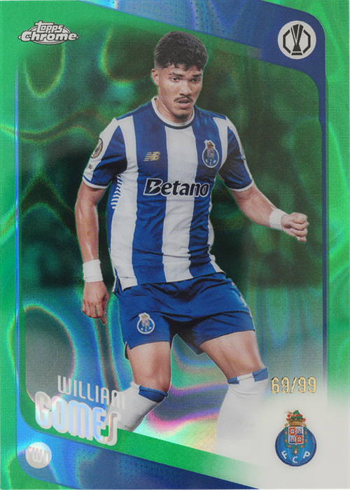 William Gomes trading card
