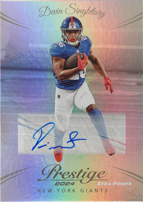 Devin Singletary trading card