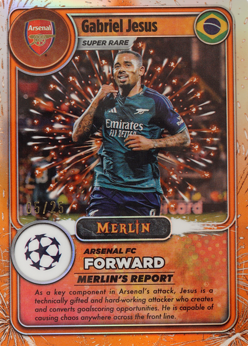 Gabriel Jesus trading card