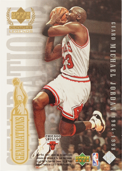 Kobe Bryant/Michael Jordan trading card
