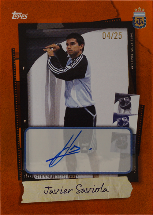 Javier Saviola trading card