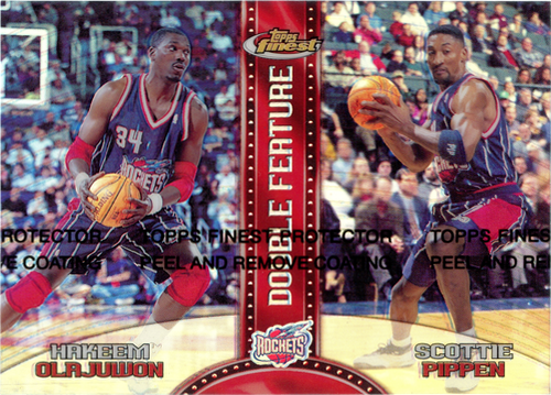 Scottie Pippen/Hakeem Olajuwon trading card