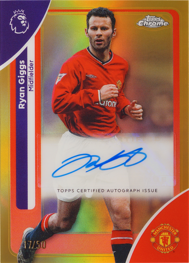 Ryan Giggs - Chrome Autographs Gold Refractor