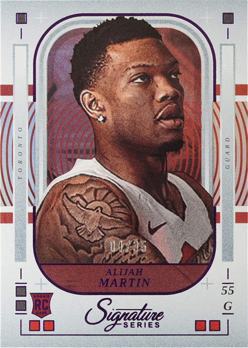 Alijah Martin trading card