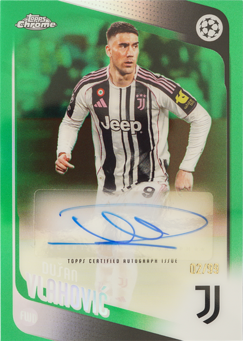 Dušan Vlahović trading card