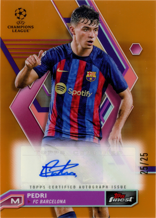 Pedri trading card