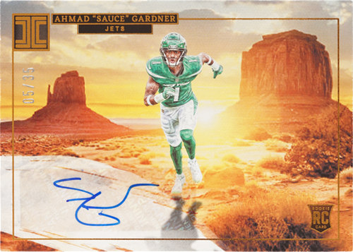 Ahmad "Sauce" Gardner trading card