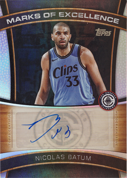 Nicolas Batum trading card