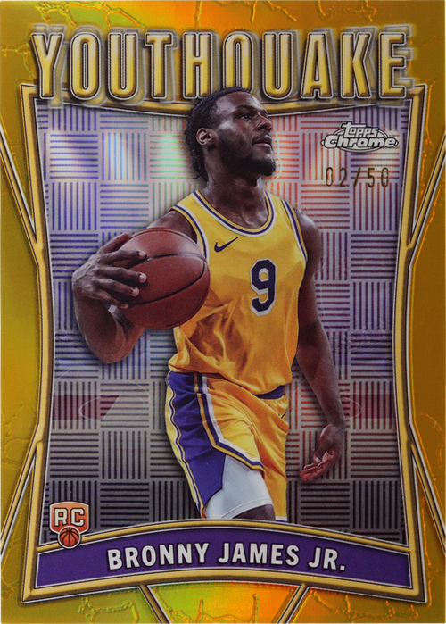 Bronny James Jr. trading card