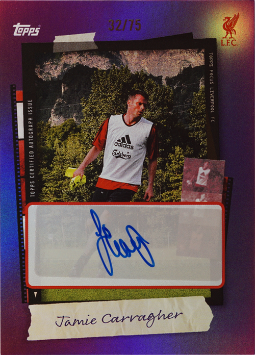 Jamie Carragher trading card