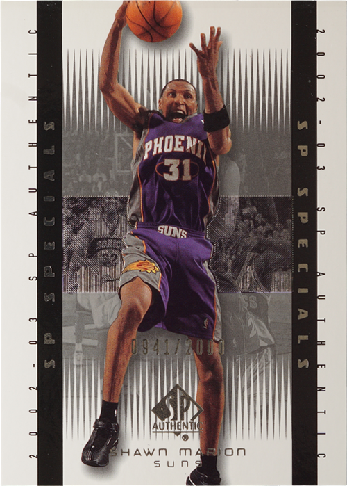 Shawn Marion trading card
