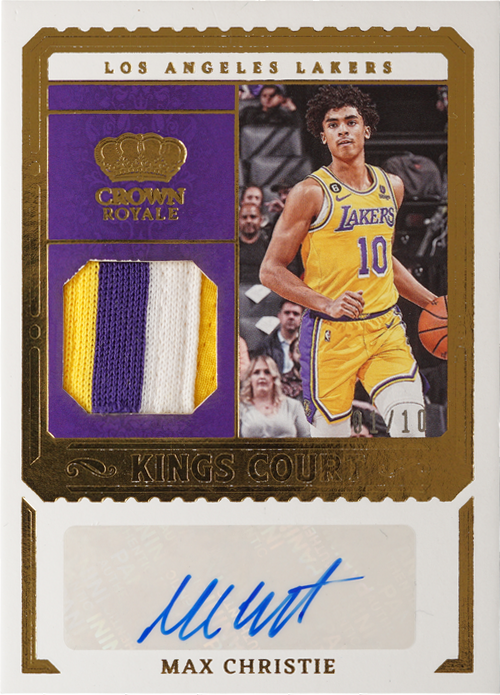 Max Christie trading card