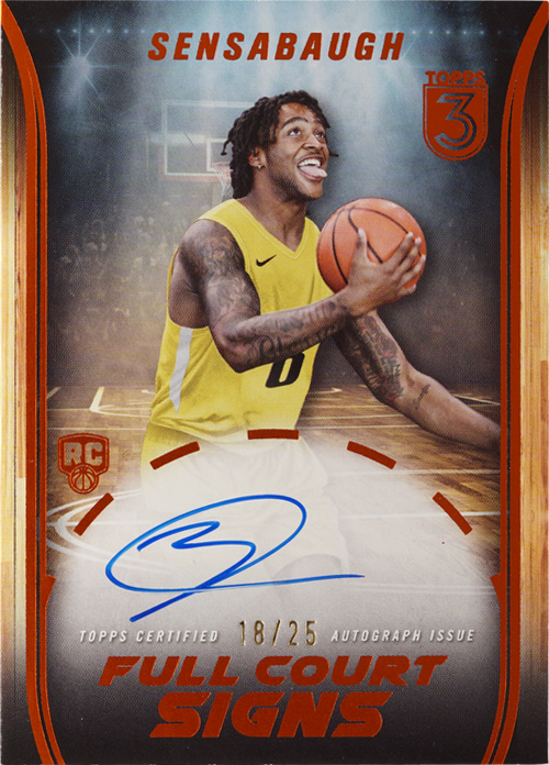 Brice Sensabaugh trading card