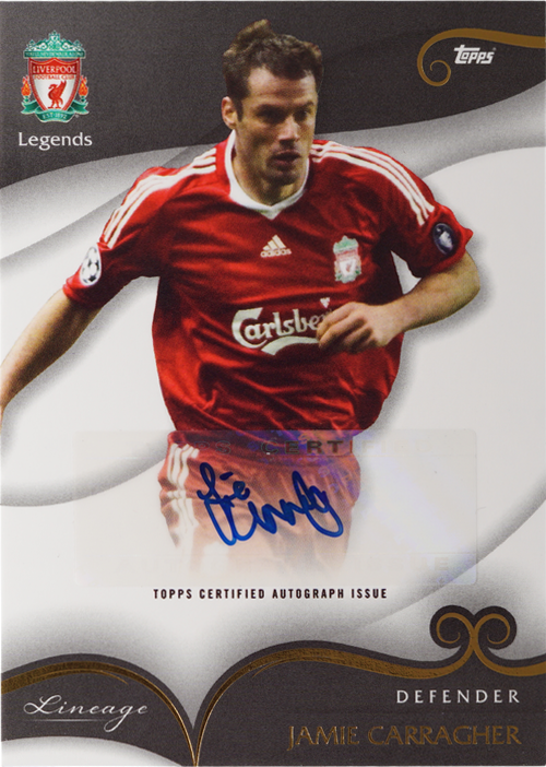 Jamie Carragher trading card