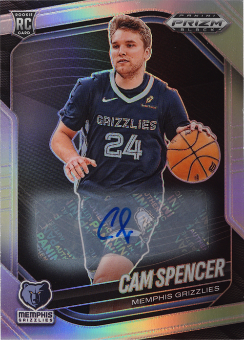 Cam Spencer trading card