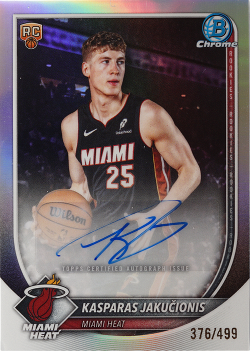 Kasparas Jakučionis trading card