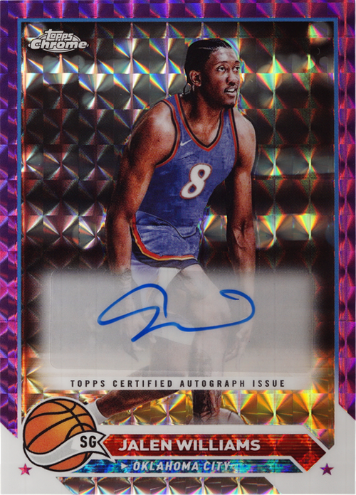 Jalen Williams trading card