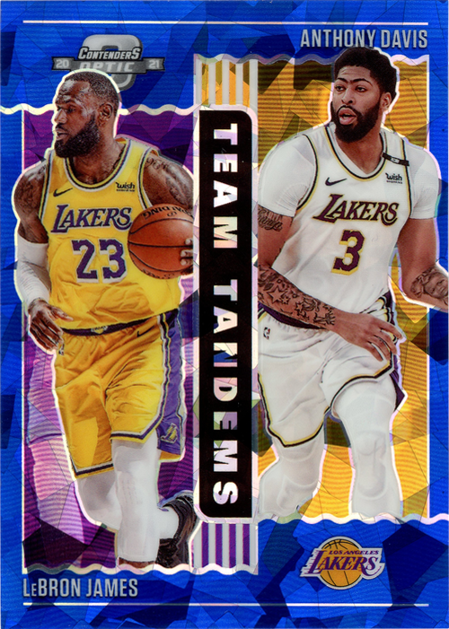 Anthony Davis/LeBron James trading card