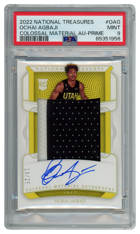 Ochai Agbaji trading card