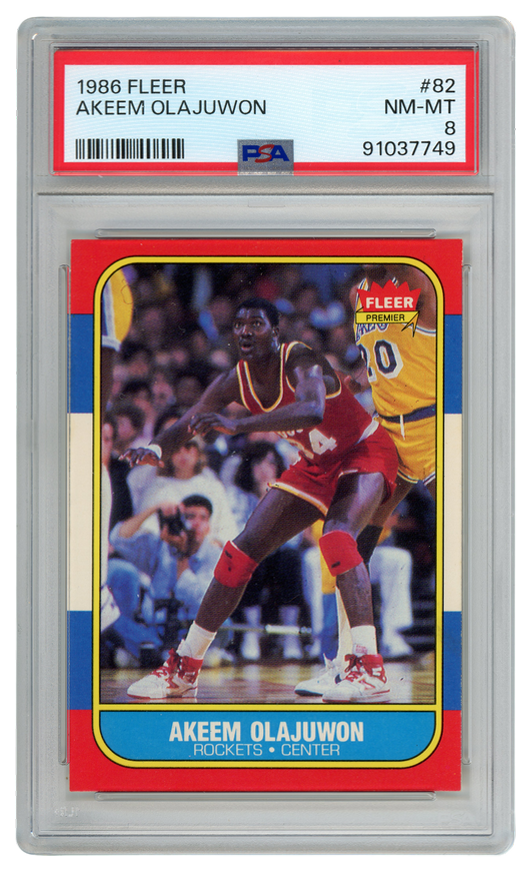 Akeem Olajuwon trading card