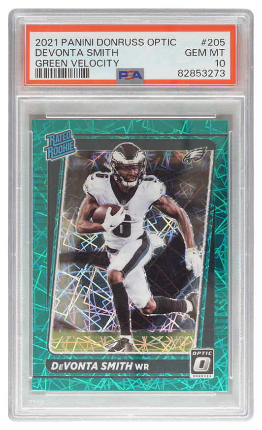 DeVonta Smith trading card