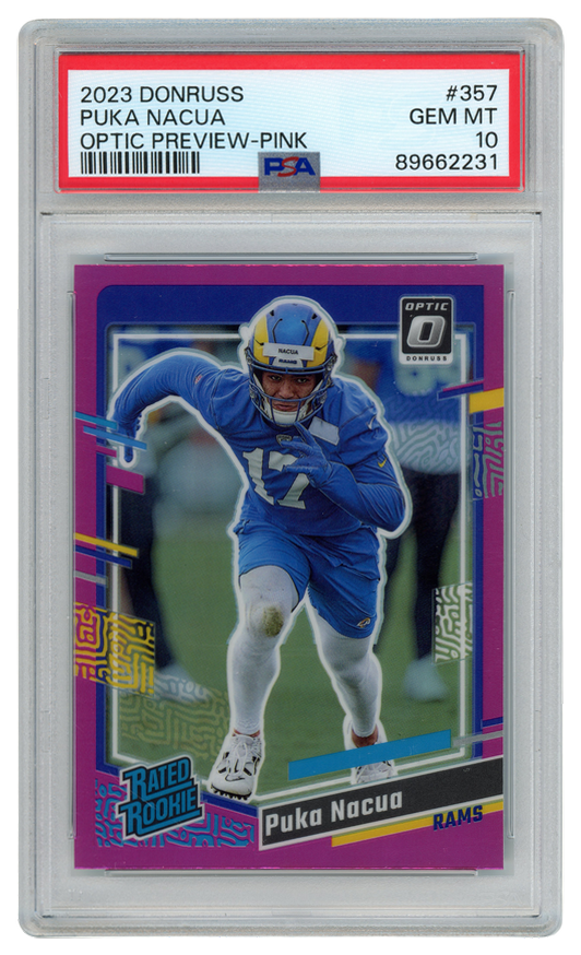 Puka Nacua trading card