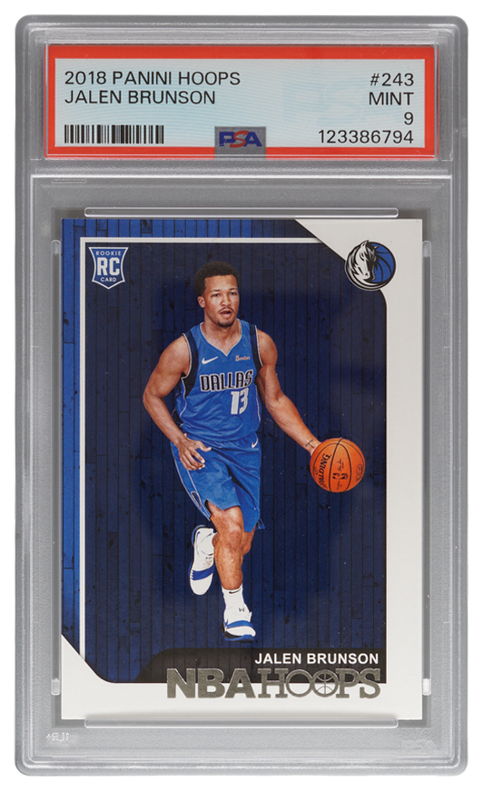 Jalen Brunson trading card