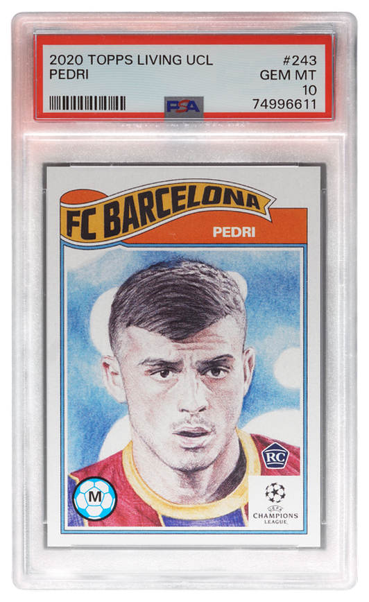 Pedri trading card