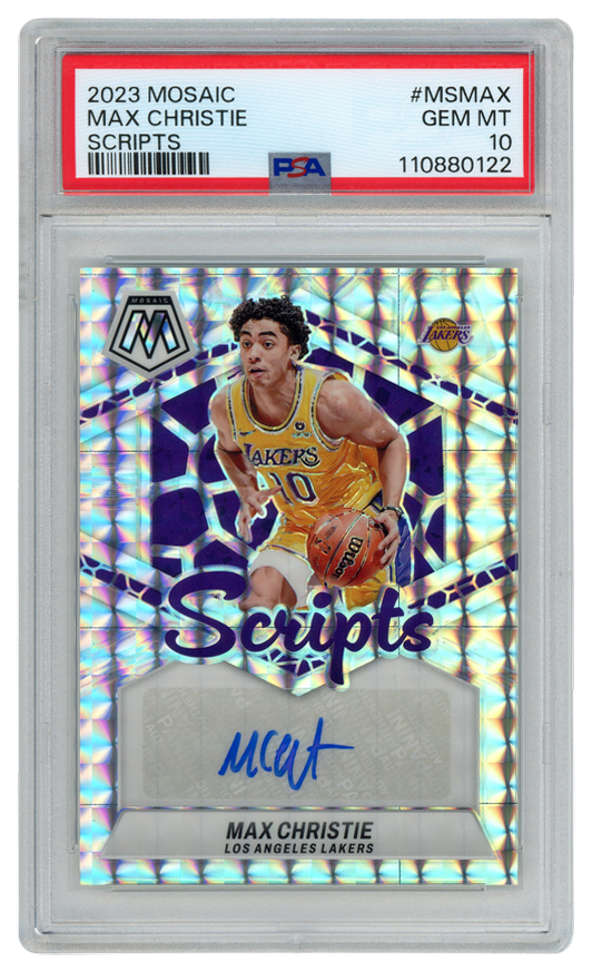 Max Christie trading card