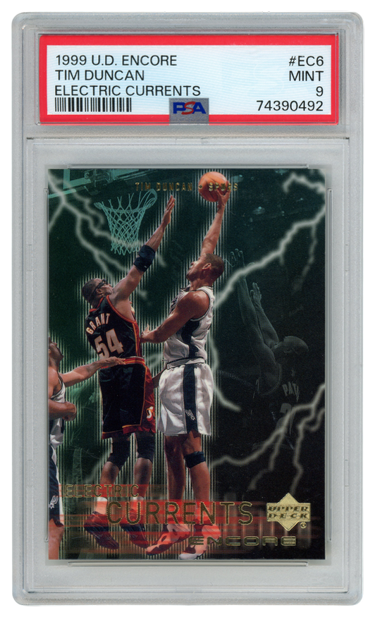 Tim Duncan trading card