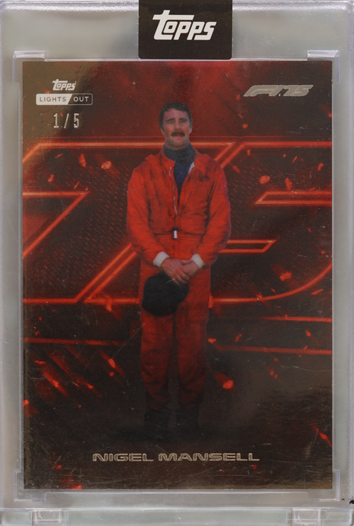 Nigel Mansell trading card