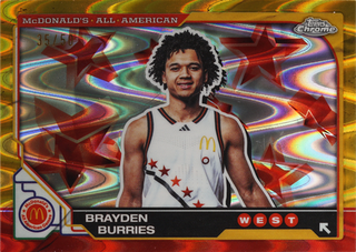 Brayden Burries trading card