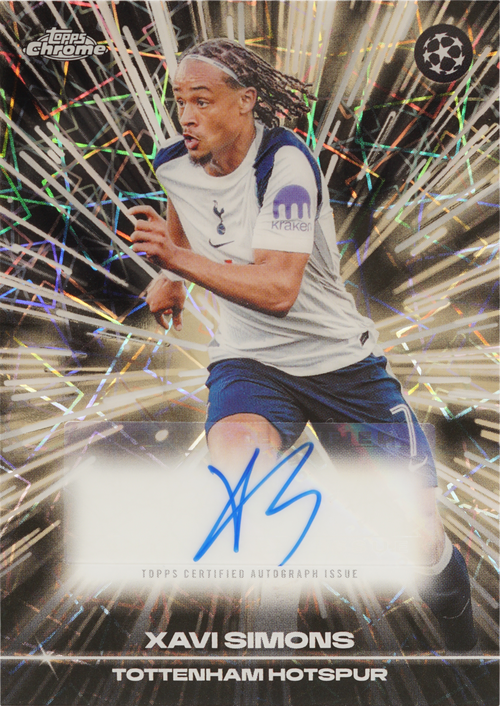 Xavi Simons trading card