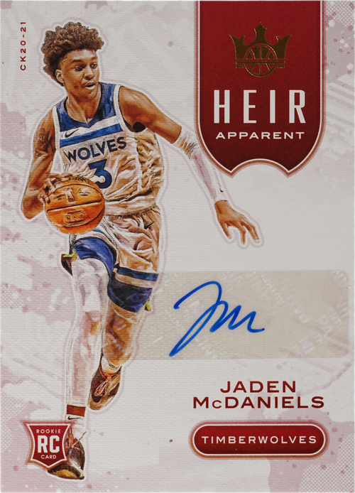 Jaden McDaniels trading card